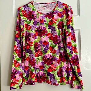 Women's Crew Neck Long Sleeve Rash Guard UPF 50 Sun Protection Modest Swim Tee